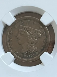 1853 Half Cent NGC ss25 C1 - Bild 1 von 4