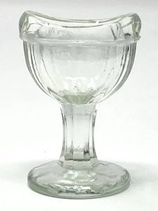 Taza de lavado de ojos de vidrio M en diamante John Maris Co colección vintage transparente Estate - Imagen 1 de 9