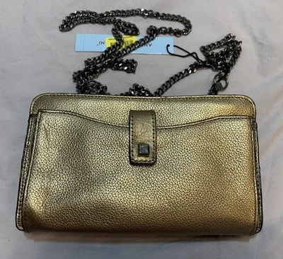 Antonio Melani leather bronze color crossbody purse - new w/tag - Image 1 of 4