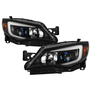For Subaru WRX STI 13-14 Headlights Driver & Passenger Side Black Switchback LED - Picture 1 of 11