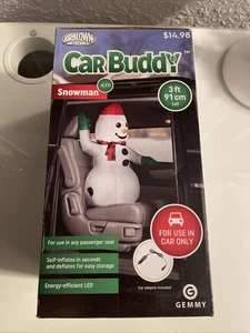 3 FT Snowman Car Buddy Airblown Inflatables Christmas Decorations New In Box  - Picture 1 of 3