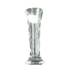 Pequeño jarrón de vidrio brote impresionante flor brote suave 15 cm x 5 cm jarrones de tallo - Imagen 1 de 6