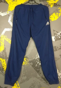 Adidas Vintage Pants With Pockets Navy Blue Nylong Mens Size F174 ig93 - Picture 1 of 11