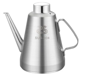 Nuovo contenitore contenitore per olio in acciaio inox 32 once / 1400 ml lattina olio d'oliva - Foto 1 di 7