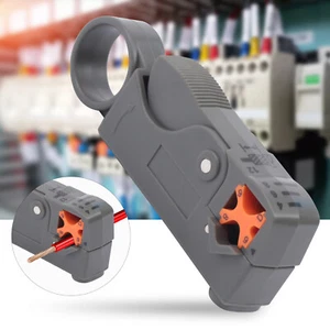 Coaxial Cable Stripper Tool Wire Cutter RG58 RG59 RG62 RG6 Coax Stripping Rotary - Picture 1 of 8