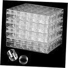4 Pack 30 Grids Diamond Painting Storage Box with Lids, Clear Embroidery 