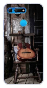 Coque en silicone imprimée compatible Huawei Honor View 20 Guitare - Picture 1 of 3
