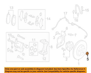 MAZDA OEM 09-25 2 Front Suspension Brake Components-Axle Nut D65133042A - Picture 1 of 2