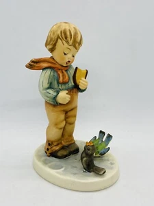 Goebel Hummel Bird Watcher Boy 1956 Signed Figurine TMK-6 #300 - Picture 1 of 4
