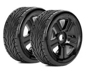 Roapex Reifen 1/8 Buggy montiert Schwarz Felgen 17mm Hex Trigger RXR5001-B - Bild 1 von 1