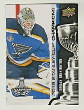 2018-19 Upper Deck 2019 STANLEY CUP CHAMPIONS BLUES SET JORDAN BINNINGTON RARE
