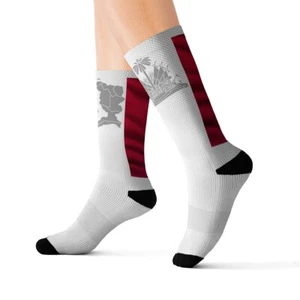 Personalize Sport Socks- Haitian Flag, Jamaica Flag, Puerto Rico Flag, Cuba Flag - Picture 1 of 13
