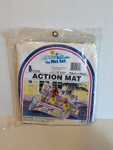 Intex The Wet Set Tappetino Gonfiabile Azione Piscina Galleggiante Vinile Spiaggia Vintage 1992 - Foto 1 di 7