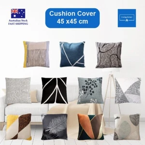 Sofa Cushion Cover with Patterns 45x45cm Floral Throw Pillow Cushion Cases Decor - Picture 1 of 14