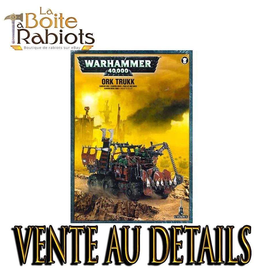 GAMES WORKSHOP Warhammer 40k Ork Truk Vente au détail Rabiot Bitz Sprue