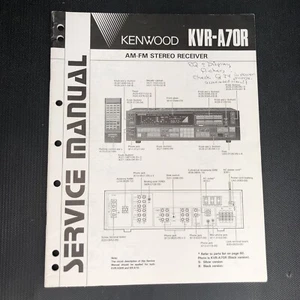 Kenwood kvr-a70r service manual original repair book stereo receiver tuner - Picture 1 of 4