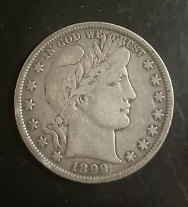 1899 Barber Half Dollar - Picture 1 of 2