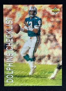 1993 Upper Deck Dan Marino #74 tarjeta de fútbol americano de los Miami Dolphins de la corte - Imagen 1 de 2