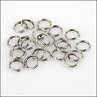 500 pièces 4/5/6/7/8/10 mm bagues rondes fendues petit double anneau porte-clés bijoux à faire soi-même