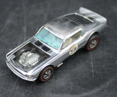 1969 Mattel USA Redline Club Kit Car BOSS HOSS SILVER SPECIAL Chrome #9 - Image 1 of 4