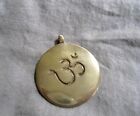 Handmade Solid Tibetan Silver Om Symbol Pendant | 1.5" | Dsp