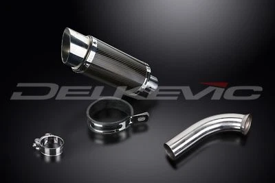 Delkevic 8" Mini Carbon Fiber Round Slip-On Muffler - BMW F800S - 06-08 Exhaust - Image 1 of 2