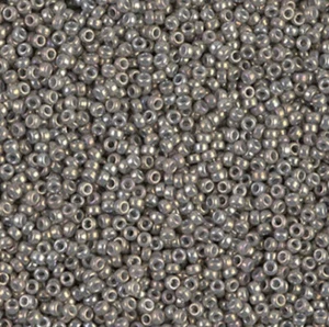 Miyuki kleine Perlen 15/0 - Undurchsichtig Rauchgrau Glanz - Bild 1 von 2