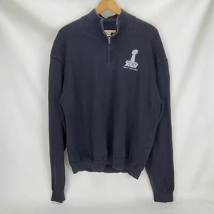 Sudadera Cutter & Buck Super Bowl XLV 45 2011 TX Bordada 1/4 Cremallera Hombre XXL - Imagen 1 de 6