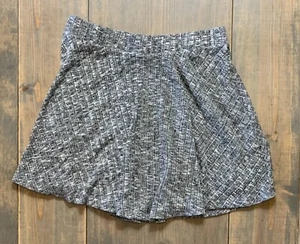 Forever 21 Women's Juniors Knit Gray Elastic Waist Flare Mini Skirt Size: S - Picture 1 of 6