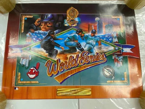 1997 Florida Marlins World Series Posters Cover