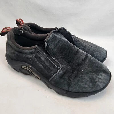 Sapato Casual Merrell Boy’s Jungle Moc Tamanho 1.5 Preto Camurça Sapato Casual Slip-on - Imagem 1 de 4