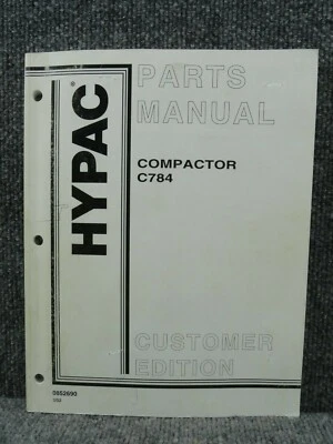 Manual de catálogo de piezas de rodillos compactadores HYPAC C784 de fábrica OEM 0852690 Foto 1 de 4