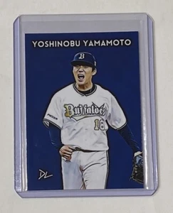 Yoshinobu Yamamoto Limited Edition Artist Signed Orix Buffaloes Card 1/10 - Picture 1 of 2
