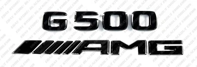 Letras de maletero con emblemas negros brillantes para 90+ Mercedes-Benz G500 AMG W463 W463A W464 Foto 1 de 4