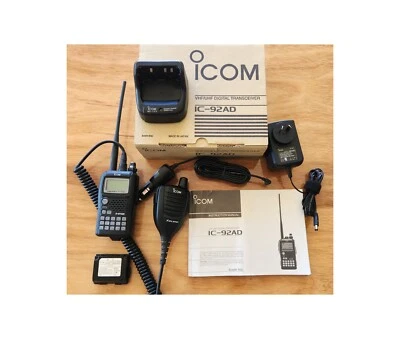 ICOM ham radio transceiver used  in EC with external GPS Voice mic  accessories - image 1 of 4