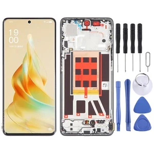 Original LCD Screen For OPPO Reno9 Pro Digitizer Full Assembly w/ Frame (Black) - Picture 1 of 6