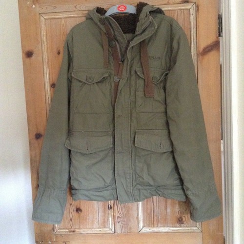 "Coppotto uomo Supreme stile vintage Hydro Parka petto 44"" L 28"