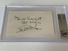 Eli Wallach Film Stage Actor Signed Autograph Index Card BAS Beckett