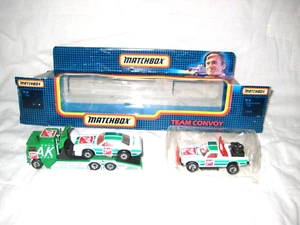 MIB Matchbox Team Convoy TC 8 set con 7-up Kenworth, Pro Stocker & Ruff Truck - Foto 1 di 10