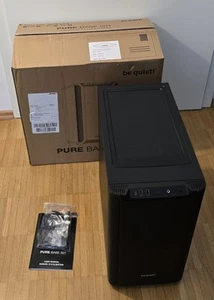 be quiet! Pure Base 501 ATX PC-Gehäuse MIDI-Tower schwarz 2x Pure Wings 3 140mm - Bild 1 von 9