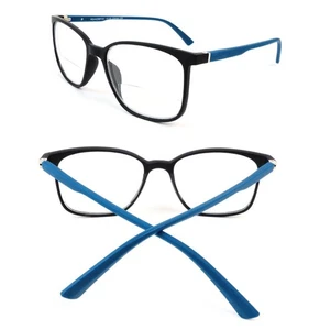 Lectores bifocales con brazos de resorte acabado mate clásicos rectangulares gafas de lectura - Imagen 1 de 10