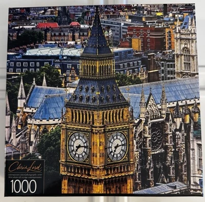 Big Ben And Westminster Abbey 1000 Piece Puzzle - NEW / SEALED - Image 1 of 2