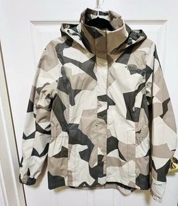 The North Face Zip Up Hooded Camo Rain Jacket Women's M Polyester - Bild 1 von 18