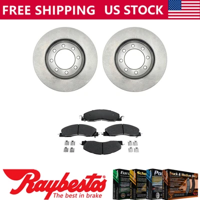 前刹车转子 + 金属刹车片和硬件适用于 2009 - 2010 道奇 Ram 2500 — 第 1/4 张图片