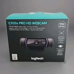 Logitech C920s Pro HD Webcam Full HD 1080p Video Calls NEW Open Box - Afbeelding 1 van 5