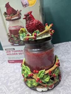 Better Homes And Gardens Edizione Limitata 2013 Set Barattolo Cardinale Topper e Supporto - Foto 1 di 10