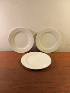 Wedgwood Midwinter Stil weiße Beilagenplatten X3, 17 cm Durchmesser  - Bild 1 von 11