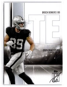 2024 Topps Signature Class #129 Brock Bowers Rookie Las Vegas Raiders - Bild 1 von 2