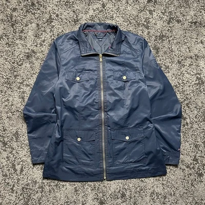 Chaqueta utilitaria Tommy Hilfiger azul marino vintage años 90 para hombre mujer mediana Foto 1 de 4