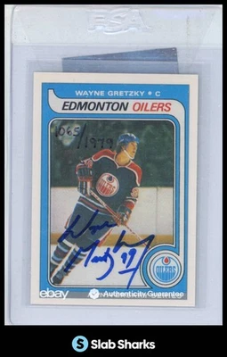 1992 OPC O-Pee-Chee aniversario 1979 novato Wayne Gretzky automático/1979 Foto 1 de 4
